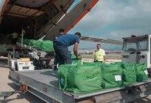 طائرة مساعدات للشعب البنانية