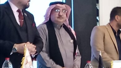 سامي العثمان خلال مشاركته في المؤتمر