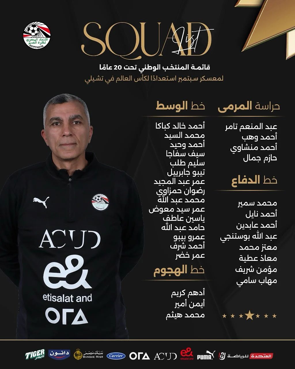 قائمة اللاعبين
