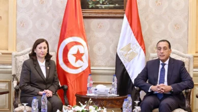 مصطفي مدبولي ورئيسة الحكومة التونسية