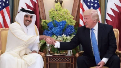 أمير قطر وترامب أرشفية