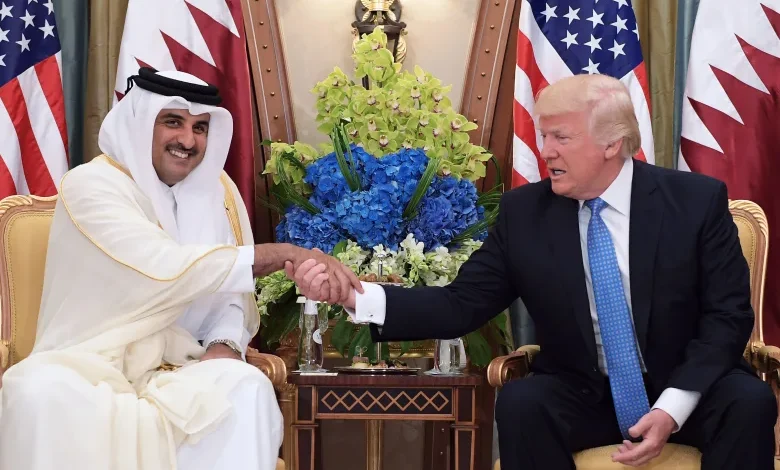 أمير قطر وترامب أرشفية