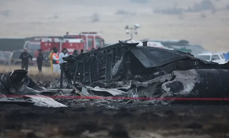 حطام الطائرة التركية
