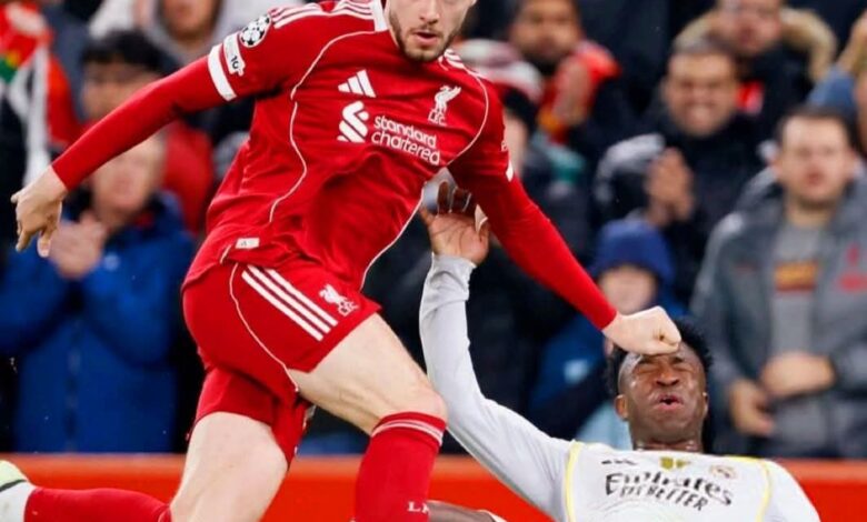 مباراة ليفربول وريال مدريد