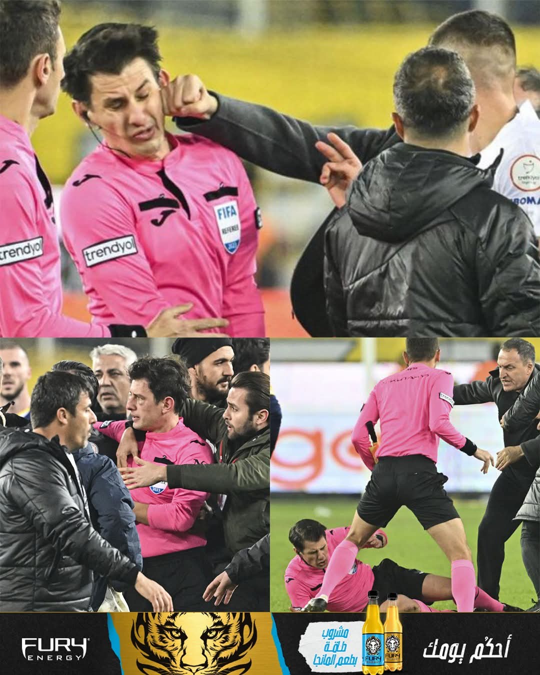 واقعة ضرب الحكم التركي التي تسببت في وقف النشاط الكروي