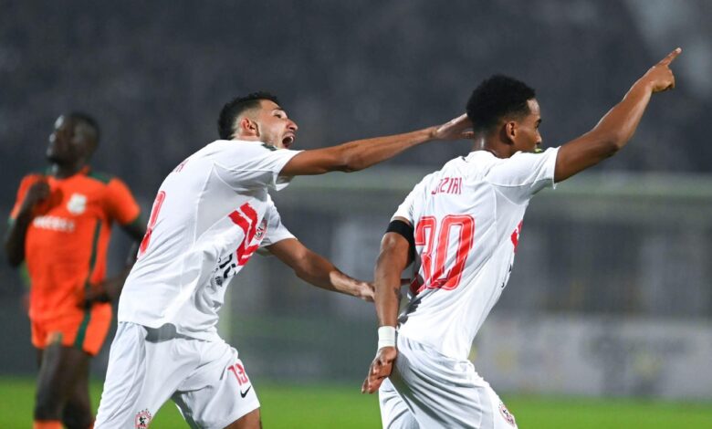 سيف الجزيري يحتفل بالهدف