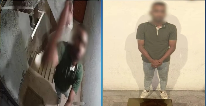 البلطجي عقب القبض عليه