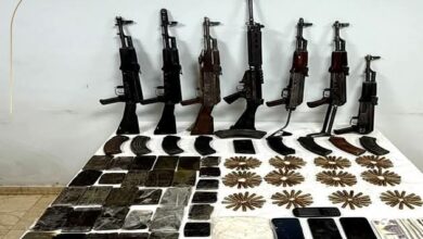 جانب من المضبوطات