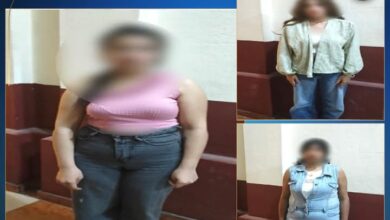 السيدات عقب القبض عليهم