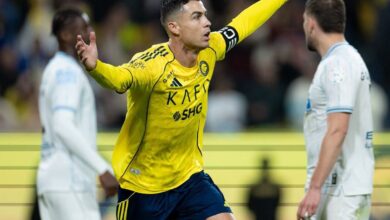 كريستيانو رونالدو يحتفل بالهدف