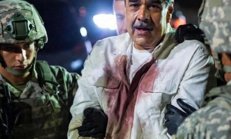 لحظة اعتقال رئيس فنزويلا