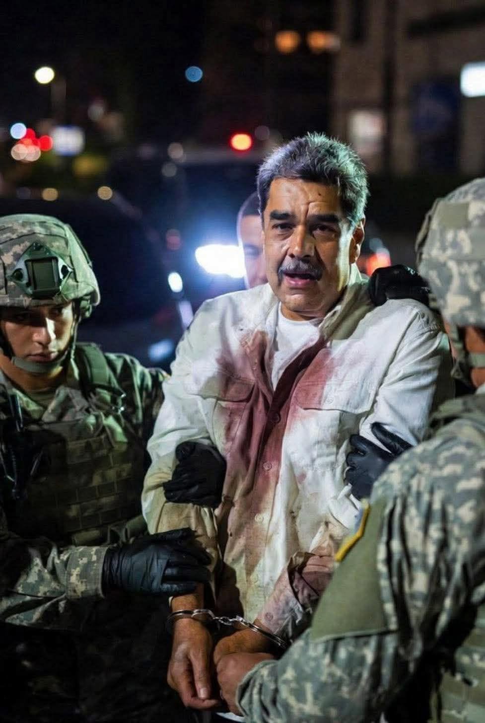 لحظة اعتقال رئيس فنزويلا