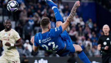 سافيتش يحرز هدف عالمي في مرمي الفيحاء