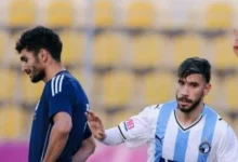 ناصر ماهر يحتفل بالهدف