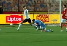 ركلة جزاء للاعب الجونة لم يحتسبها الحكم