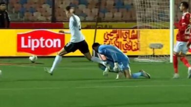 ركلة جزاء للاعب الجونة لم يحتسبها الحكم