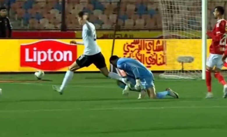 ركلة جزاء للاعب الجونة لم يحتسبها الحكم