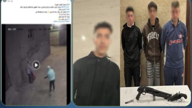 المتهمين عقب القبض عليهم