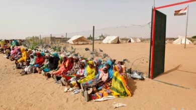 السودانيين علي حدود تشاد