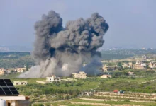 غارات للجيش الإسرائيلي علي لبنان أرشيفية