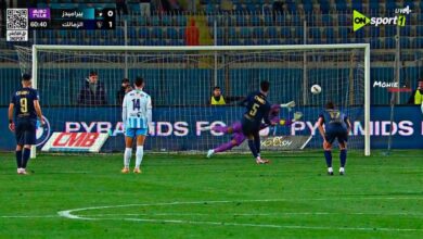 حسام عبدالمجيد يحرز هدف الزمالك