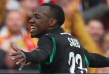 سعود عبدالحميد يحتفل بالهدف