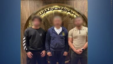 اصحاب الواقعة عقب القبض عليهم