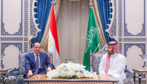 ولي العهد السعودي و عبدالفتاح السيسي