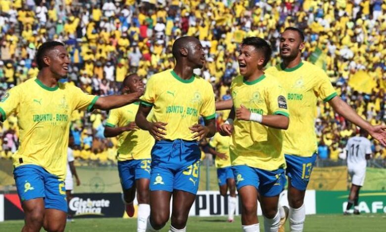 فرحة لاعبي صن داونز بالهدف