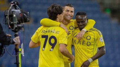 كريستيانو رونالدو يحتفل بالهدف