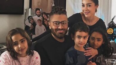 تامر حسني واسرته