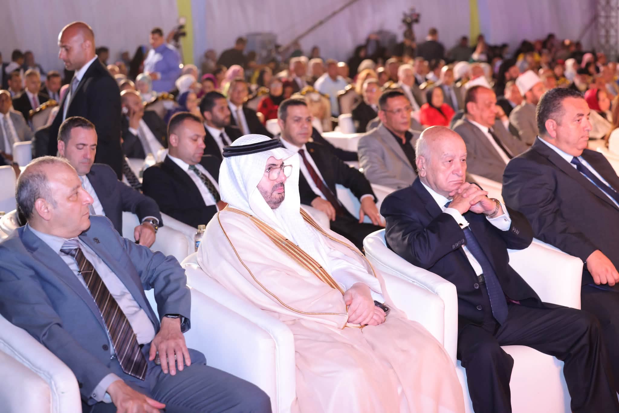 الدكتور عبدالله بن ناصر الداود خلال حضوره العيد القومي للإسكندرية