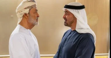 سلطان عمان هيثم بن طارق و الشيخ محمد بن زايد