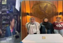 السيدات عقب القبض عليهم