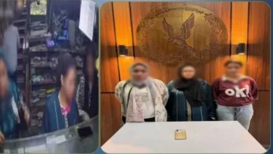 السيدات عقب القبض عليهم