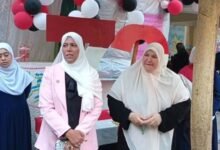 الدكتورة إيمان هاشم عميدة المعهد والدكتورة رقية عبدالله مديرة إدارة شمال التعليمية